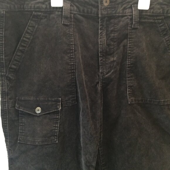 Time & Tru Corduroy Pants Sz 16 Womens Black Tapered Style 162711AA - Picture 9 of 10